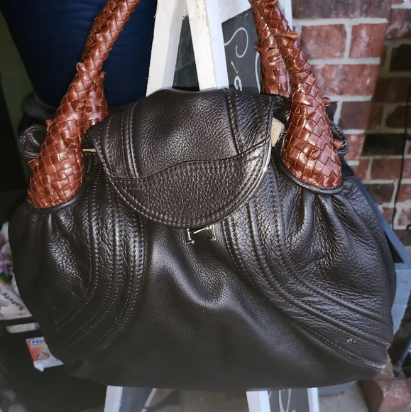 LEATHER HOBO TYPE BAG BY LUSH - Picture 1 of 6